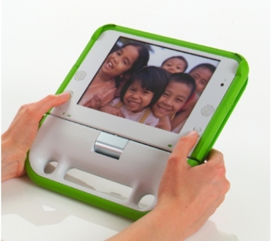 Picture of the Green OLPC XO